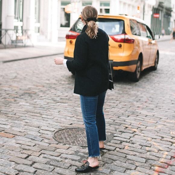 J. Crew Sophie Open-Front Merino Wool Blend Sweater Blazer Jacket Black Size XS - Picture 4 of 8